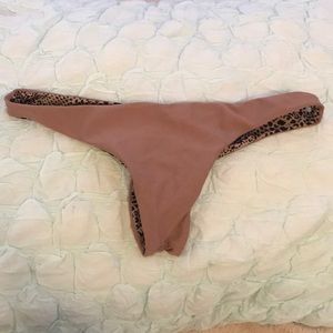 Acacia swimwear gray/brown bikini bottom (S)